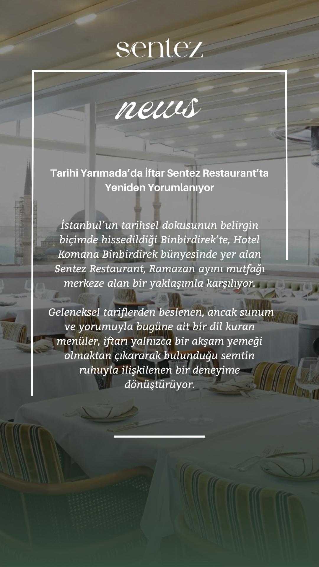 Sentez Restaurant İftar